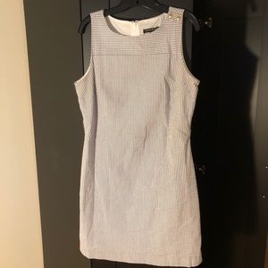 Banana Republic Blue & White Seersucker Dress